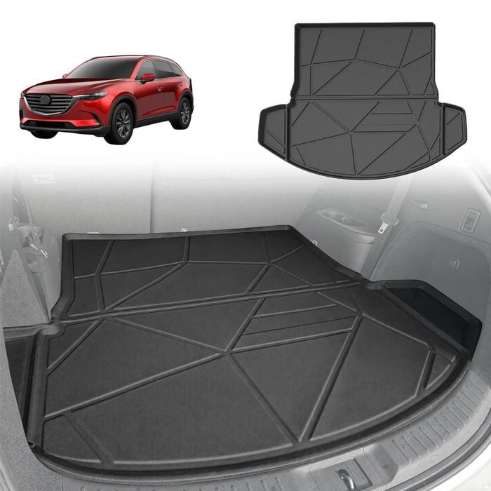 AUSGO Boot Liner for Mazda CX9 CX-9 2016-Onwards Cargo Trunk Mat Boot Mat