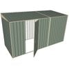 Build-a-Shed 1.5 x 3.7 x 2m Single Hinged Side Door Skillion Shed - Green