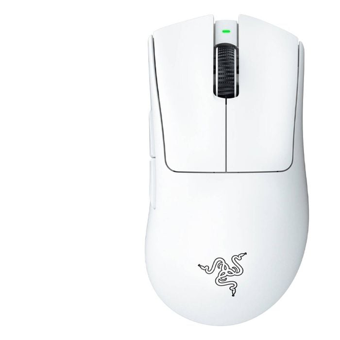 Razer DeathAdder V3 Pro - Ultra-Lightweight Wireless Ergonomic Esports Gaming Mouse - White