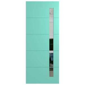 Hume 820 x 2040 x 40mm External Door Duracote Linear Clear Glass XLR120