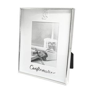 Gibson Gifts Boxed Confirmation Picture Photo Frame 4x6 White Silver