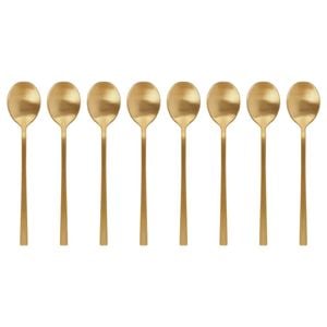 Argon Tableware Stainless Steel Teaspoons - 14.5cm - Pack of 8