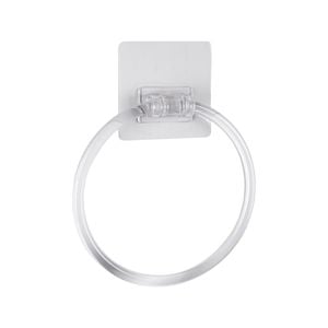 Naleon Clear Adhesive Works Towel Ring