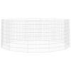 vidaXL 12-Panel Animal Enclosure Animal Run Cage Pet Hutch Galvanised Iron