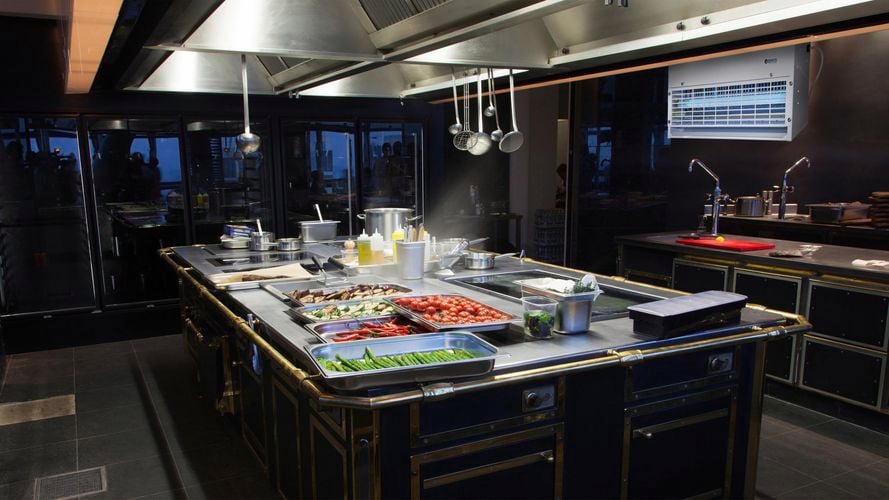 Mosquito killer in a commercial kitchen
