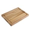 Olympia Acacia Steak Board Wooden Serving Platter Grooved Border 260 X 190mm
