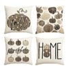 Catzon 4 Pcs Linen Throw Pillow Covers Autumn for Home