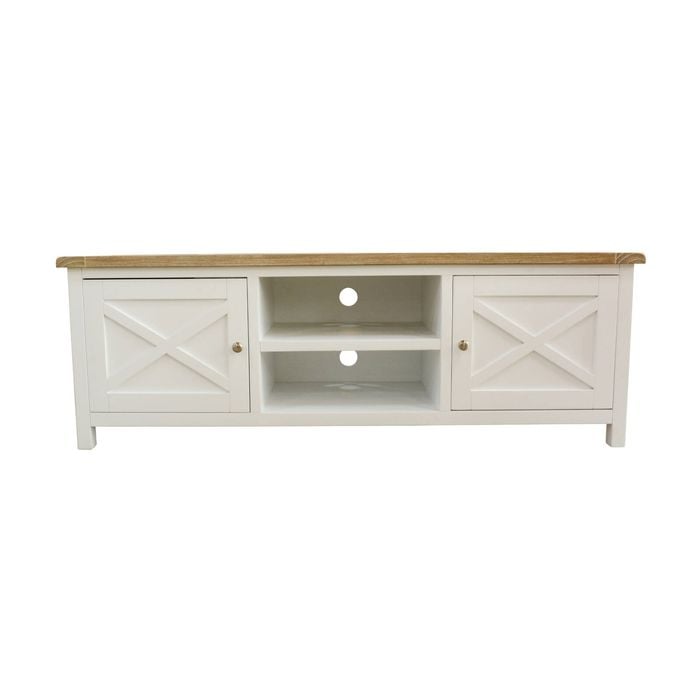 Marmalade Hampton 160cm Etu Entertainment Tv Unit White Oak