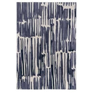 Loopsie-290cm X 200cm-riya Grey And Ivory Striped Washable Rug