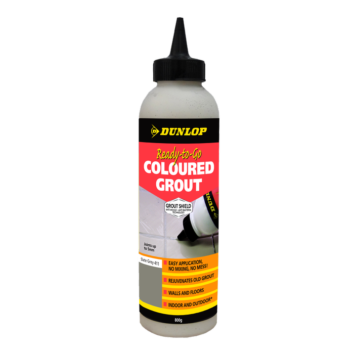 Dunlop 800g Ready-To-Go Coloured Grout - Slate Grey