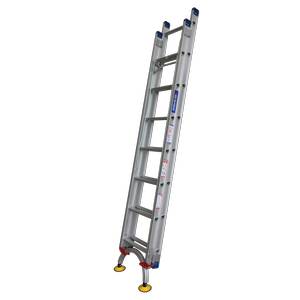 INDALEX 2.6m-4.1m Industrial Aluminium 180KG Pro Series Extension Ladder - Level Arc