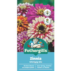 Fothergill's Zinnia Whirlygig Mixed Flower Seeds