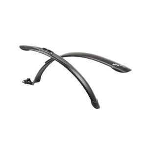 2pc Zefal Bicycle Mudguard Trail Set Black