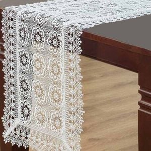 Flora White Lace Table Runner 40 x 135 cm