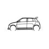 Ignite Laser Suzuki 2008 Swift Silhouette Metal Wall Art Coated Black 47inch/120cm