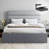 Benny King Grey Gas Lift Storage Bed Frame