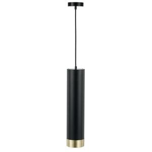 Telbix Dakota Contemporary Pendant Hanging Lamp Light Aluminium Black Brass Matt
