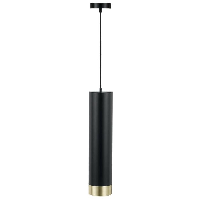 Telbix Dakota Contemporary Pendant Hanging Lamp Light Aluminium Black Brass Matt