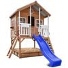 Lifespan Kids Winchester Cubby House with 1.2m Elevation Platform and 2.2m Blue Slide