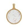 SOGA 30cm White Circle Wooden Serving Tray