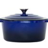 Healthy Choice 26cm Enamelled Cast Iron French Oven Casserole (4.7L) - Blue