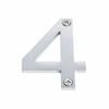 Sandleford 60mm Stainless Steel House Number 4