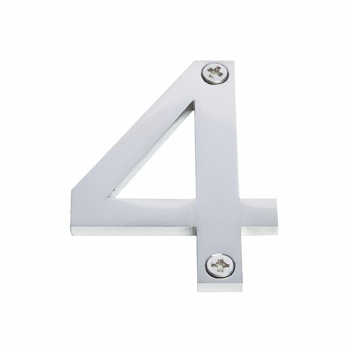 Sandleford 60mm Stainless Steel House Number 4