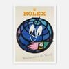 Galrie Herbert Leupin Vintage Rolex Watch Art Print - Iconic Mid-Century Design, White Frame, A3 30 x 42cm (12 x 16inch)