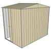 Build-a-Shed 2.3 x 1.5 x 2.3m Gable Single Sliding Side Door Shed - Cream