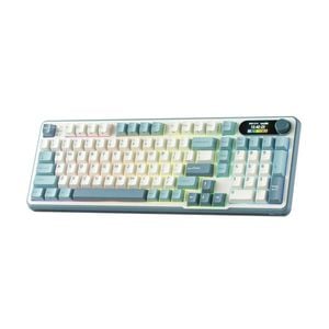 RK Royal Kludge (RK-S98) Light Cloud Tri mode RGB Chartreuse Switch