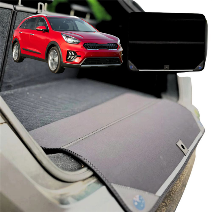 Rear Cargo Boot Bumper Protector for Kia Niro 2016 - 2022 (DE) - XL (98 x 55) - Black