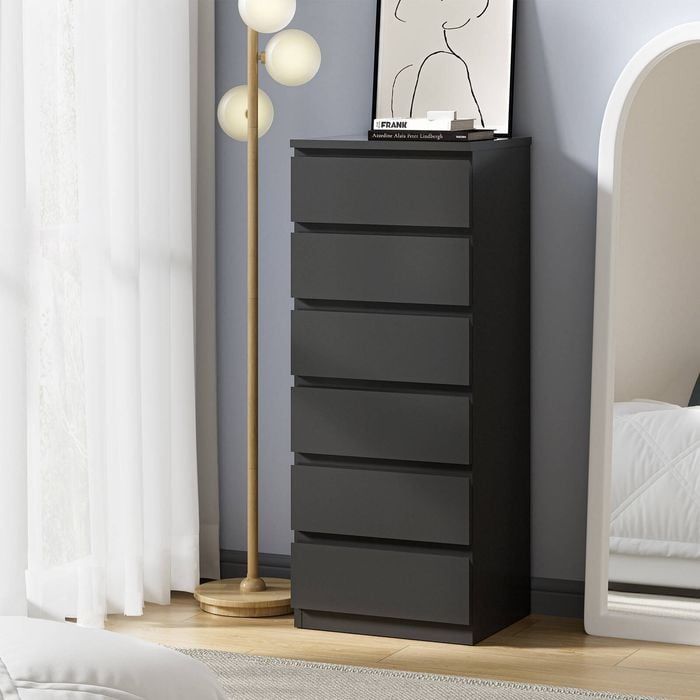 princess polly baby blue dress Oikiture 6 Chest of Drawers Tallboy Dresser Table Storage Cabinet Bedroom  Black