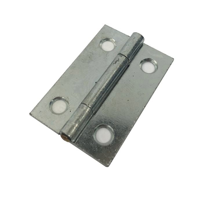 Zenith 40mm Zinc Plated Fixed Pin Narrow Butt Hinge