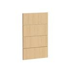 Kaboodle 450mm Oak Latte Modern Drawer Panels - 4 Pack
