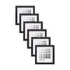 6PK Braz Venice Image Photo Document Display Frame 15x15cm Black
