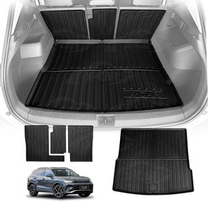 Boot Liner Kick Mats Set For Volkswagen Vw Tiguan Ct Series 2025-onwards All Weather Heavy Duty Cargo Trunk Back Seat Protector