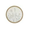 Darlin Wildflowers V1 Metal/Rattan Hanging Wall Art Round 64x64cm