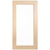 Corinthian 2340 x 1200 x 40mm Entrance Door Blonde Oak Translucent Glass AWOWS21