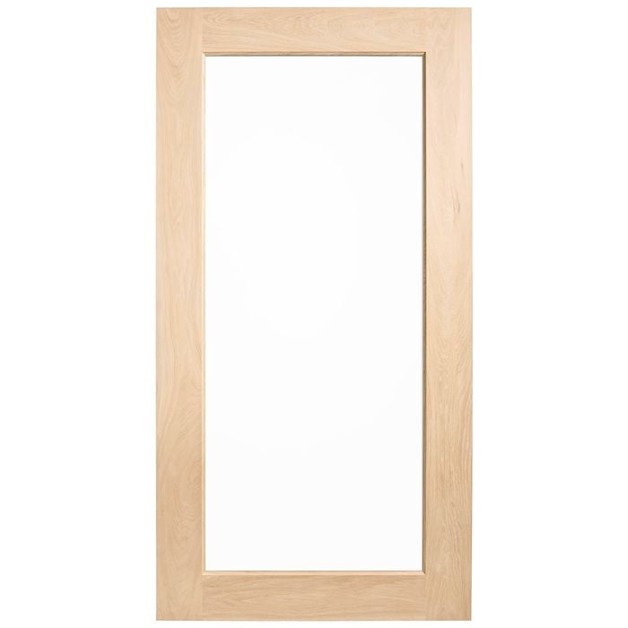 Corinthian 2340 x 1200 x 40mm Entrance Door Blonde Oak Translucent Glass AWOWS21