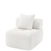 Advwin Armless Sofa Chair Corduroy Modular Foam Cloud Sofa Lounge Compressed Couch No Assembly Beige