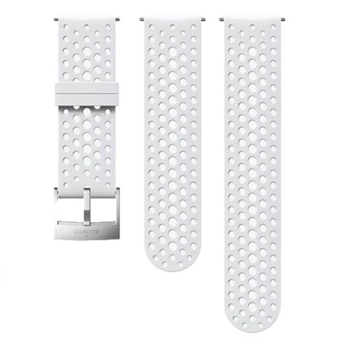 Suunto 24mm Athletic 1 Silicone Strap - White S+m