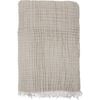 LVD Stonewashed 6 Layered Cotton Muslin Throw Blanket 150x250cm Natural