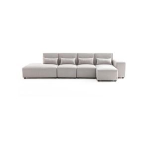 Foret 5 Seater Corner Lounge Sofa Set (Beige)