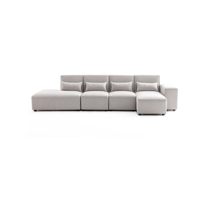 Foret 5 Seater Corner Lounge Sofa Set (Beige)