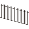 ProtectorAl 1201 - 2400 x 1200mm Black Raked 16-30º Batten Pool Fence Panel
