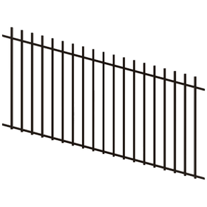 ProtectorAl 1201 - 2400 x 1200mm Black Raked 16-30º Batten Pool Fence Panel