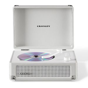 Crosley Cruiser Portable Retro Cd Player With Stereo Bluetooth Speakers, Fm Radio - White Sands