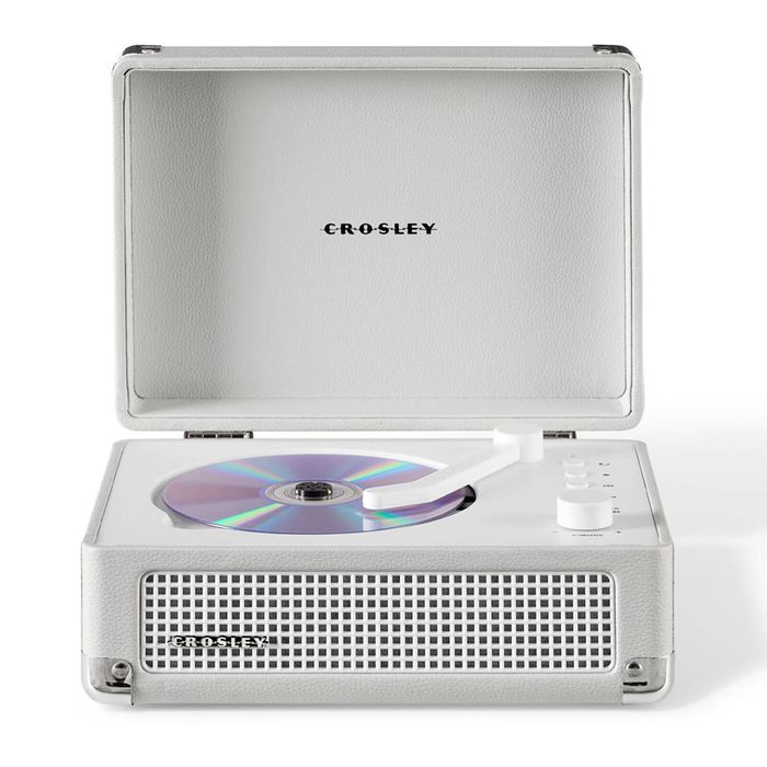 Crosley Cruiser Portable Retro Cd Player With Stereo Bluetooth Speakers, Fm Radio - White Sands