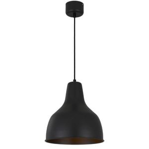 Telbix Nesby Contemporary Pendant Hanging Lamp Light Metal Black Satin