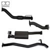 Ignite Exhausts Turbo Back For Toyota Landcruiser 76 Series Wagon 3" Cat & Muffler 409 Stainless Steel